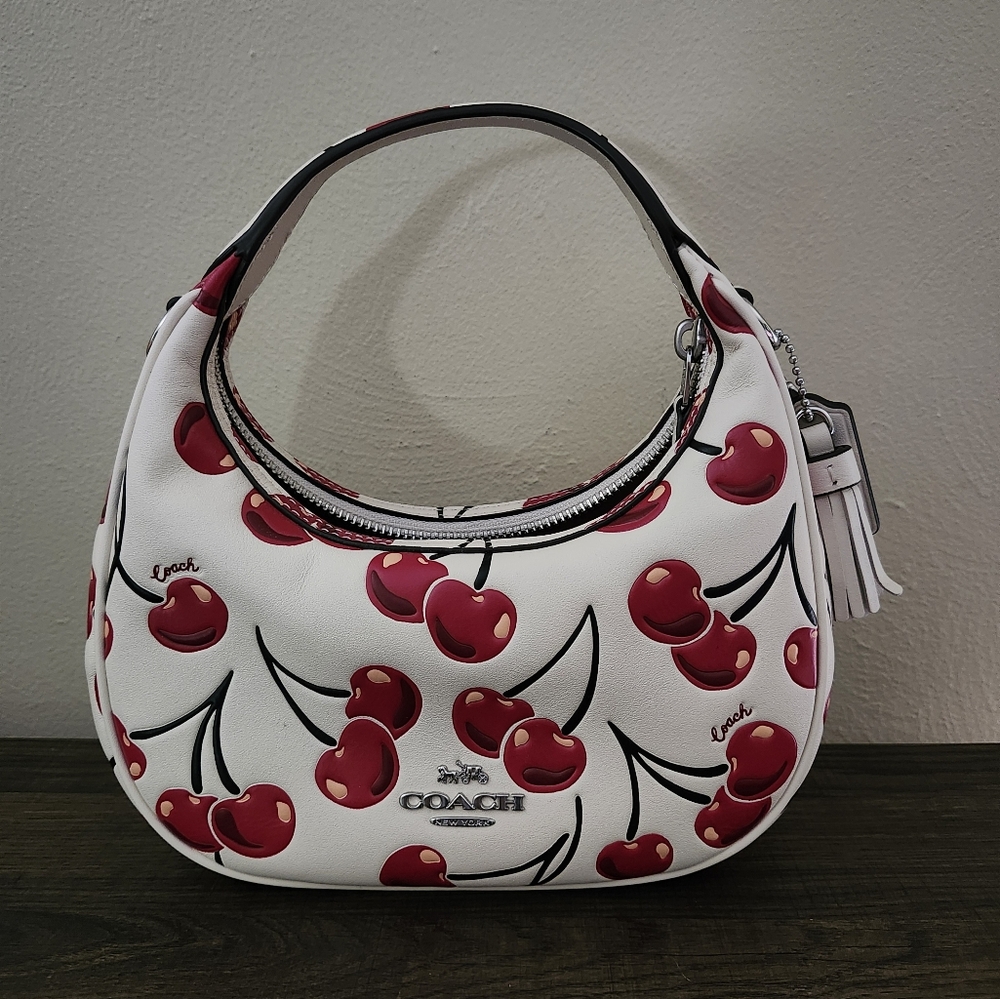 Coach Mini Carmen  Cherry Print Bag